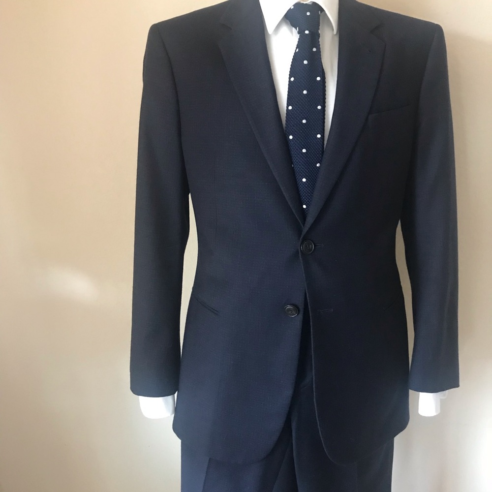 GIORGIO ARMANI BLK LBL WOOL/SILK/CASHMERE SUIT 40